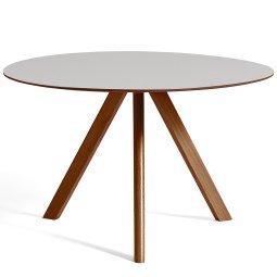 Copenhague CPH20 tafel 120cm, gelakt walnoot grijs