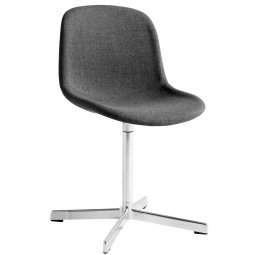 Neu 10 Swivel stoel gestoffeerd, aluminium, Remix 163