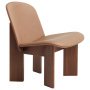 Chisel gestoffeerde fauteuil walnoot, sense nougat