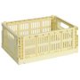 Colour Crate krat RE opbergbak M Light Yellow