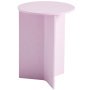 Slit Wood High bijzettafel 35 pink lacquered oak