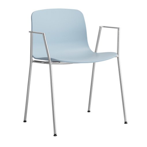AAC18 stoel aluminium onderstel Slate Blue