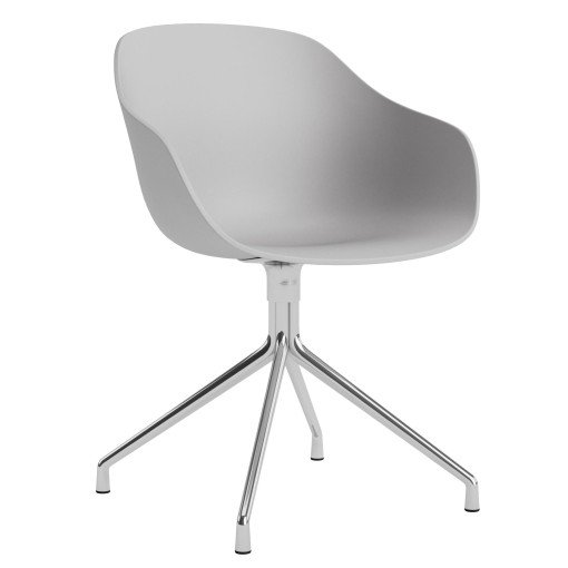 AAC220 stoel aluminium onderstel Concrete Grey