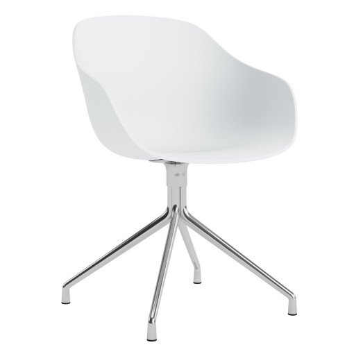 AAC220 stoel aluminium onderstel White