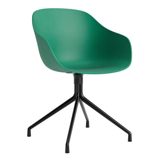 AAC220 stoel zwart onderstel Teal Green