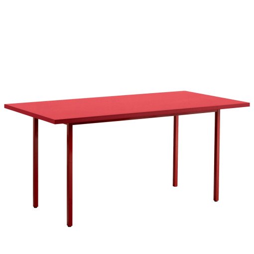 Two-Colour tafel 160x82 rood, rood onderstel