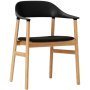 Herit Armchair Oak stoel Synergy zwart