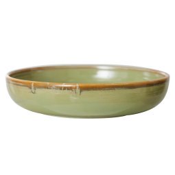 Chef Ceramic diep bord L Ø21.5 moss green