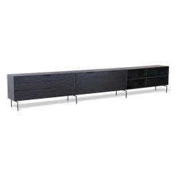 Modular tv-meubel 300 zwart