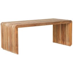 Slatted bankje eetbank 96 teak