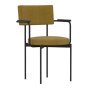 Dining Chair eetkamerstoel met armleuning black goldhawk