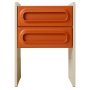 Space nightstand nachtkastje Orange/Cream