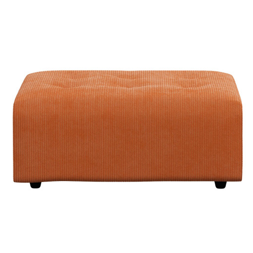 Vint hocker corduroy rib dusty orange