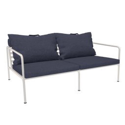 Avon 2-zits loungebank frame wit stof Indigo heritage