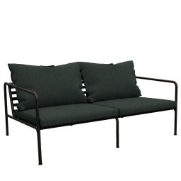 Avon 2-zits loungebank frame zwart stof alpine heritage