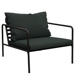 Avon Lounge fauteuil frame zwart stof alpine heritage