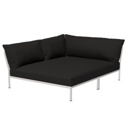 Level2 Cozy Corner loungebank links frame wit stof Char