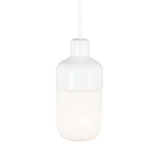 Ohm hanglamp Ø98 100/215 opaal glas IP44 Wit