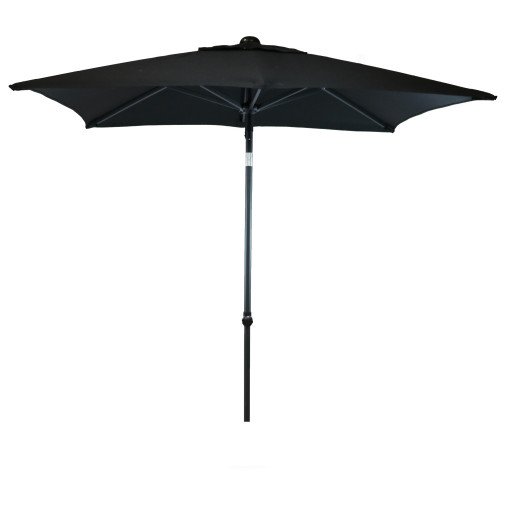 Malibu parasol 200x200 black-coal