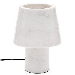 Alaro tafellamp wit marmer
