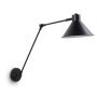 Dione wandlamp zwart