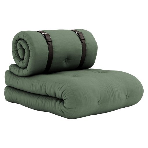 Buckle-up ligbed 70x200, Olive Green