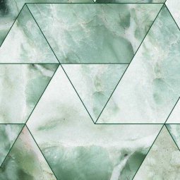 Marble Mosaic behang Groen