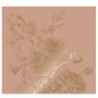 Engraved Flowers 12 gold metallic behang 6 banen