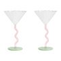 Curve Coupe champagneglazen set van 2 roze