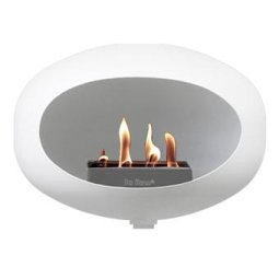 Wall haard bio ethanol rvs brander white 