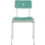 MITW Stackable Chair gestoffeerd Steelcut trio 983, wit