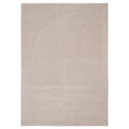 Lineal Poem vloerkleed 140x200 beige