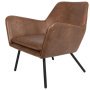 Dobson fauteuil vintage bruin