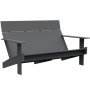 Lollygagger sofa 2-zits tuinbank chargoal grey