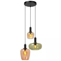 Ilona cluster 3 hanglamp rond multicolour