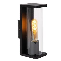 Sligo wandlamp buiten IP65 laag zwart