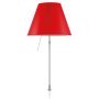 Costanza tafellamp telescopisch met dimmer en schroef aluminium/Primary Red