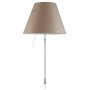 Costanza tafellamp telescopisch met dimmer en schroef aluminium/Shaded Stone