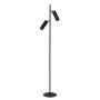 Clubs 2 vloerlamp zwart