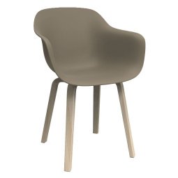 Substance Wood Armchair stoel naturel onderstel beige/grijs