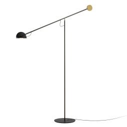 Copérnica P vloerlamp grafiet-goud-zwart