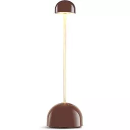 Sips tafellamp LED oplaadbaar bruin/goud