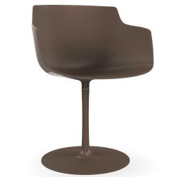 Flow Slim Color Central Leg stoel mud brown