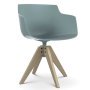 Flow Slim Color VN Oak stoel gebleekt, avio blue