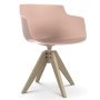 Flow Slim Color VN Oak stoel gebleekt, powder pink