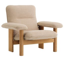 Brasilia fauteuil naturel eiken Bouclé 02