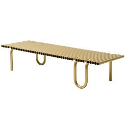 Pipelines salontafel 175x60 goud