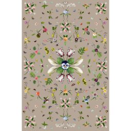 Garden of Eden Rectangle Beige vloerkleed 200x300