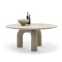 Elephante eettafel Ø140 Grey Brushed