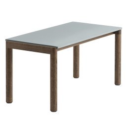 Couple salontafel 40x84 plain donker eiken pale blue